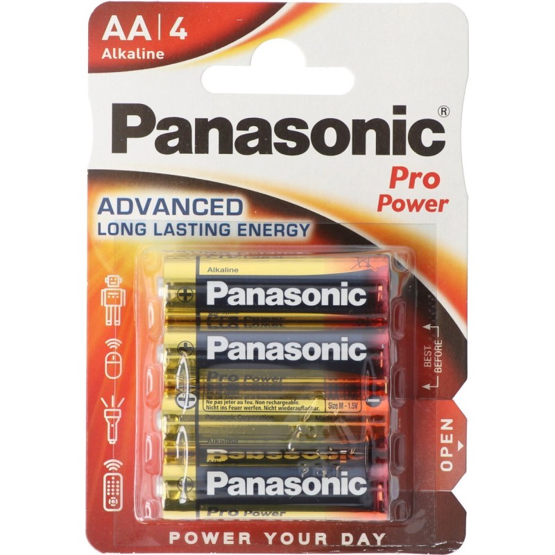 Panasonic 4x LR6PPG Alkaline 15V AA-M